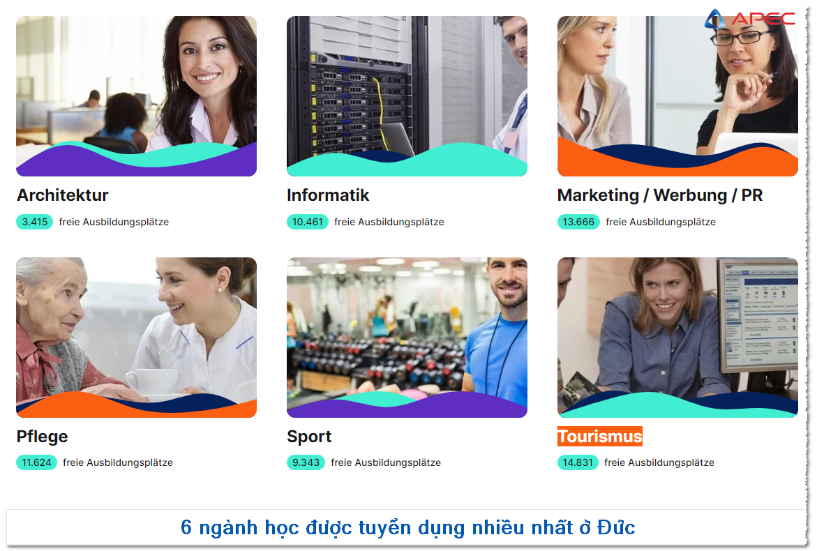 6 ngành học được tuyển dụng nhiều nhất ở Đức